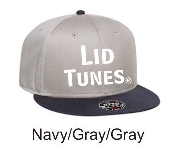 Lid Tunes Navy Gray Gray Cap